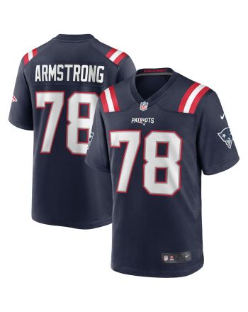 Bruce Armstrong 78 New England Patriots Men Game Retired Jersey - Navy