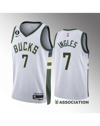 Joe Ingles 7 2022-23 Milwaukee Bucks White Association Edition Jersey Swingman