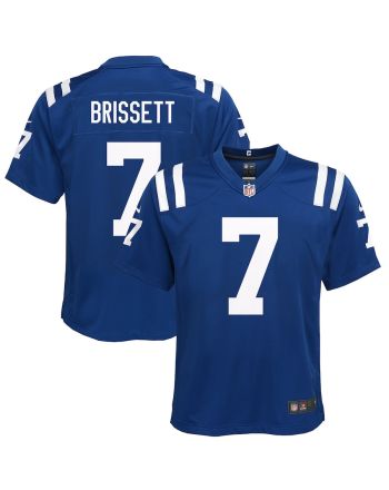 Jacoby Brissett 7 Indianapolis Colts YOUTH Game Jersey - Royal