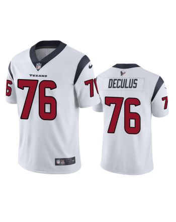 Houston Texans Austin Deculus 76 White Vapor Limited Jersey