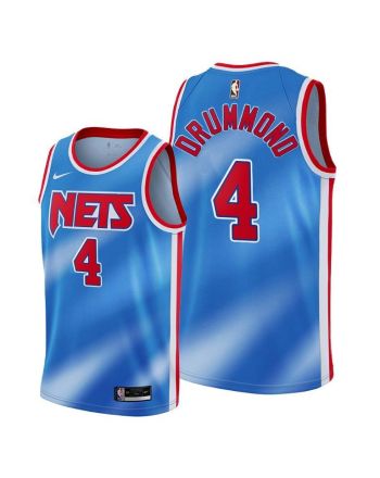 Andre Drummond 4 Brooklyn Nets 2022 Classic Edition Blue Jersey Diamond Badge - Men Jersey