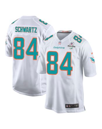 Anthony Schwartz 84 Miami Dolphins 2023 Playoffs Patch Game Men Jersey - White