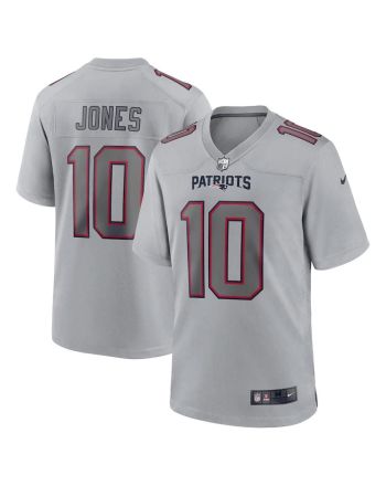 Mac Jones 10 New England Patriots Men Atmosphere Fashion Game Jersey - Gray