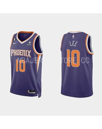 Phoenix Suns 10 Damion Lee 2022-23 Icon Edition Purple Men Jersey