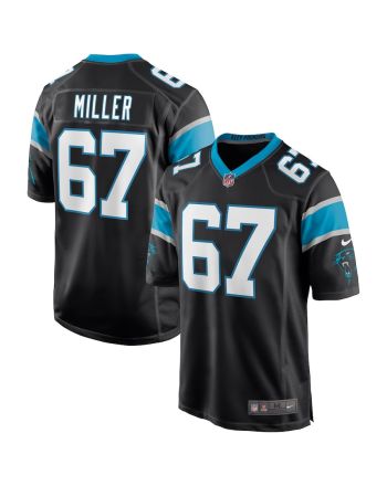 John Miller 67 Carolina Panthers Men's Game Jersey - Black