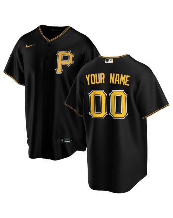 Pittsburgh Pirates Alternate Custom Men Jersey - Black