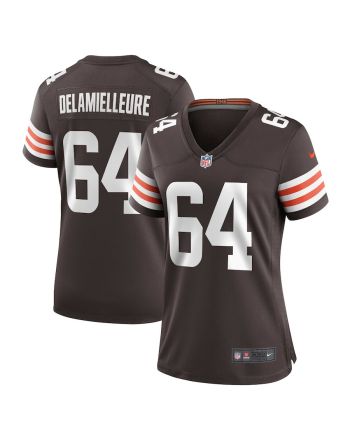 Joe DeLamielleure 64 Cleveland Browns Women's Game Player Jersey - Brown