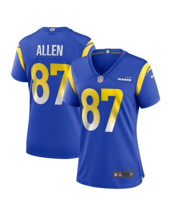 Davis Allen 87 Los Angeles Rams Women's Home Game Jersey - Royal