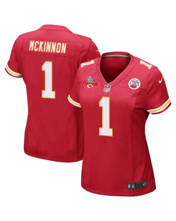 Jerick McKinnon 1 Kansas City Chiefs Super Bowl LVII Champions 3 Stars Women Game Jersey - Red