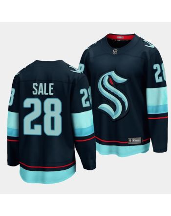 Eduard Sale #28 Seattle Kraken 2023 NHL Draft Home Men Jersey - Blue