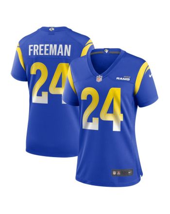 Royce Freeman 24 Los Angeles Rams Women's Game Jersey - Royal