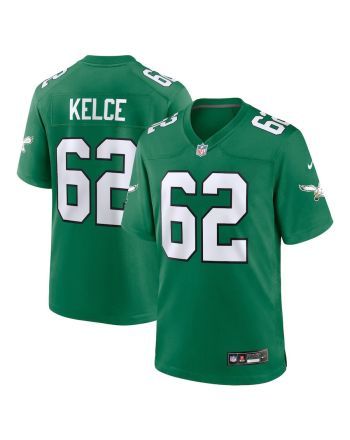 Jason Kelce 62 Philadelphia Eagles Alternate Game Men Jersey - Kelly Green