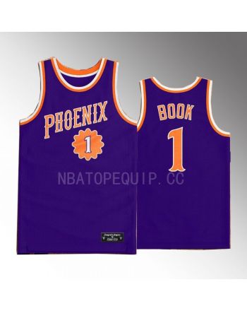 Devin Booker 1 Phoenix Suns Purple Jersey Western Classic