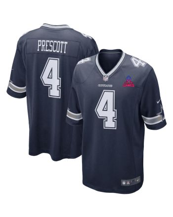 Dak Prescott 4 Dallas Cowboys 2024 Pro Bowl Patch Game Men Jersey - Navy