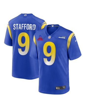 Matthew Stafford 9 Los Angeles Rams 2024 Pro Bowl Patch Game Men Jersey - Royal