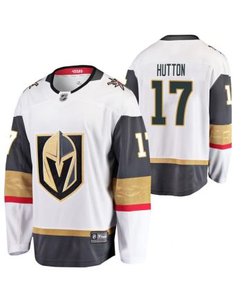 Men Vegas Golden Knights Ben Hutton 17 2023 Away Player White Jersey Jersey