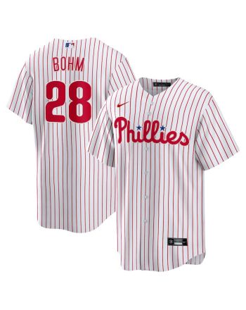 Alec Bohm 28 Philadelphia Phillies Men Jersey - White