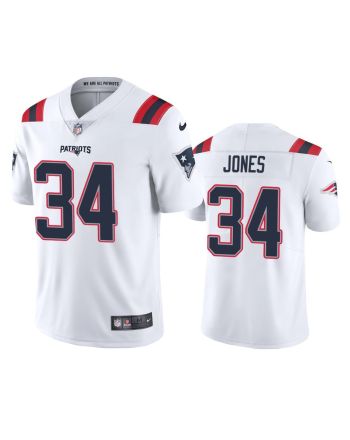 New England Patriots Jack Jones 34 White Vapor Limited Jersey