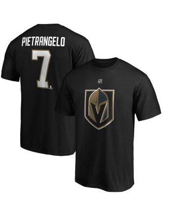 Alex Pietrangelo 7 Vegas Golden Knights Logo T-Shirt - Black