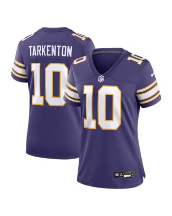 Fran Tarkenton 10 Minnesota Vikings Women's Classic Retired Jersey - Purple