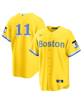 Rafael Devers 11 Boston Red Sox City Connect Player Jersey - Gold/Light Blue