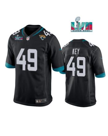 Arden Key 49 Jacksonville Jaguars Super Bowl LVII Super Bowl LVII Men Game Jersey- Black