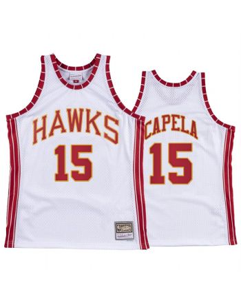 Clint Capela 15 Atlanta Hawks Hardwood Classics Jersey White