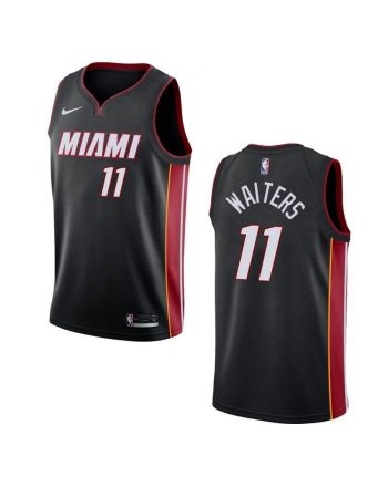 Men's Miami Heat 11 Dion Waiters Icon Swingman Jersey - Black