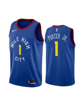 Men's Denver Nuggets Michael Porter Jr. 1 Statet Jersey