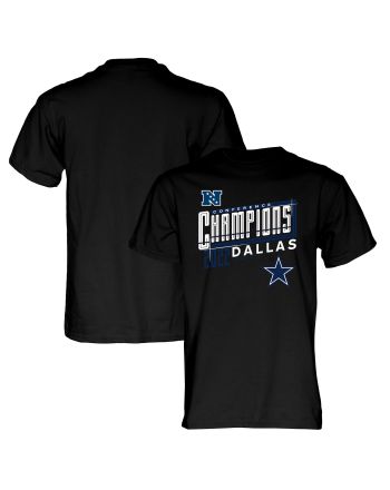 Dallas Cowboys 2022 NFC Conference Champions Kick T-Shirt - Black