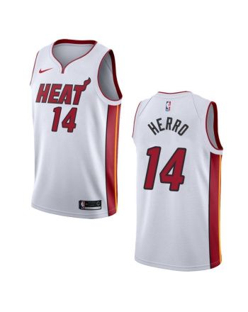 Men's Miami Heat 14 Tyler Herro Association Swingman Jersey - White