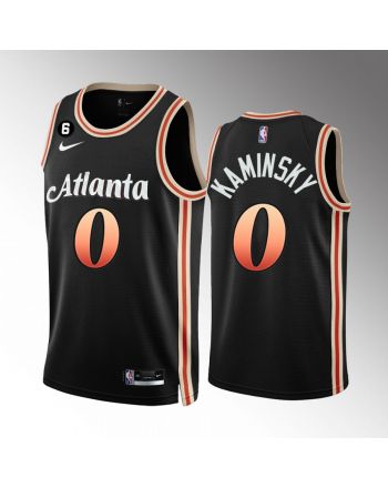 Atlanta Hawks Frank Kaminsky III 0 2022-23 City Edition Black Men Jersey Swingman