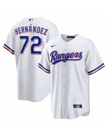 Jonathan Hernández 72 Texas Rangers 2023 Home Game Jersey - White