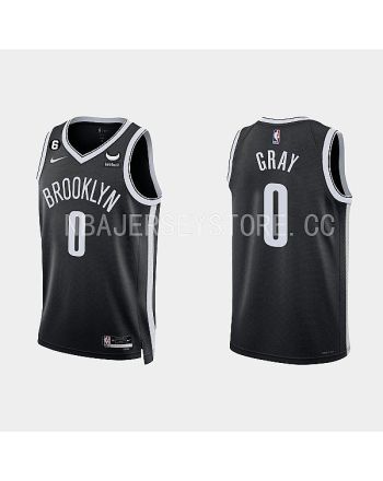 Brooklyn Nets 0 RaiQuan Gray 2022-23 Icon Edition Black Men Jersey