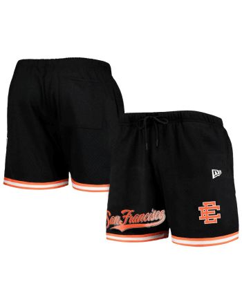 San Francisco Giants Team Standard Men Mesh Shorts - Black