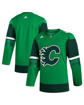 Calgary Flames 2023 St. Patrick's Day Primegreen Men Jersey - Kelly Green