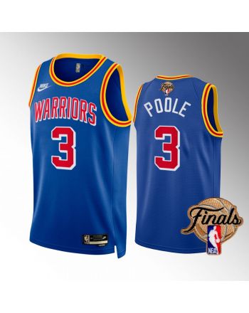 Jordan Poole Golden State Warriors 2022 Finals Jersey Royal 3 Classic Dub