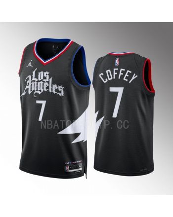 Amir Coffey 7 Los Angeles Clippers Black Statement Edition 2022-23 Jersey Swingman