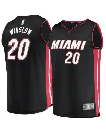 Justise Winslow Miami Heat Fast Break Jersey Black - Icon Edition