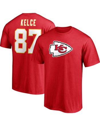 Travis Kelce 87 Kansas City Chiefs Unisex T-Shirt - Red