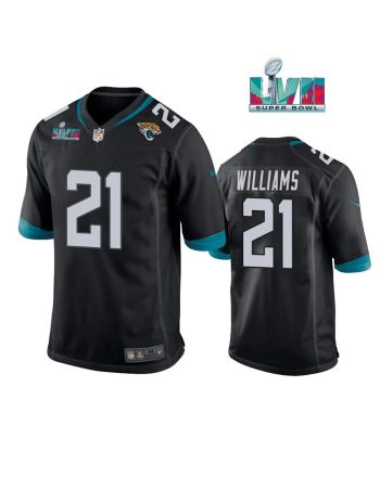 Darious Williams 21 Jacksonville Jaguars Super Bowl LVII Super Bowl LVII Men Game Jersey- Black