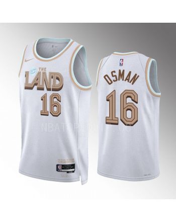 Cedi Osman 16 2022-23 Cleveland Cavaliers White City Edition Jersey Swingman