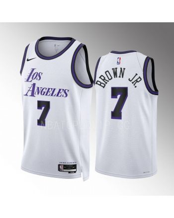 Los Angeles Lakers Troy Brown Jr. 7 2022-23 City Edition White Jersey