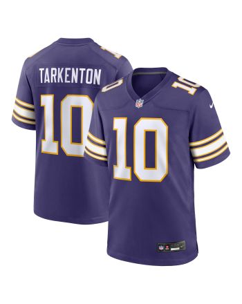 Fran Tarkenton 10 Minnesota Vikings Classic Retired Men Jersey - Purple