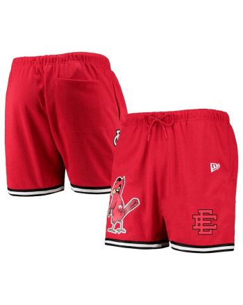 St. Louis Cardinals Team Standard Logo Mesh Shorts - Red