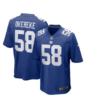 Bobby Okereke 58 New York Giants Men Game Jersey - Royal