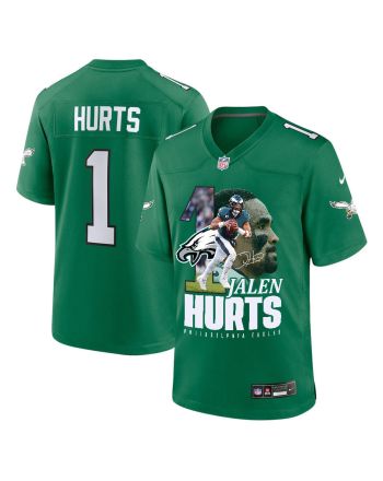 Jalen Hurts 1 Philadelphia Eagles Brilliance Game YOUTH Jersey - Green