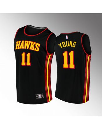 Atlanta Hawks 11 Trae Young Statement Jersey 2022-23 Black