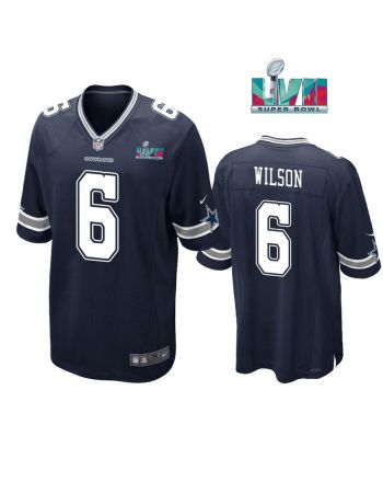 Donovan Wilson 6 Dallas Cowboys Super Bowl LVII Super Bowl LVII Navy Men Game Jersey