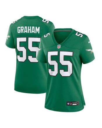 Brandon Graham 55 Philadelphia Eagles Women Alternate Game Jersey - Kelly Green